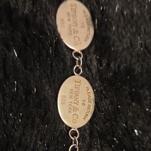 *Imitation* Tiffany & Co. Sterling Silver Oval Tag Bracelet